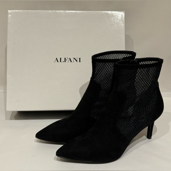 NEW Alfani Women's Jamari Black Mesh Booties Size 8M - Picture 13 of 14
